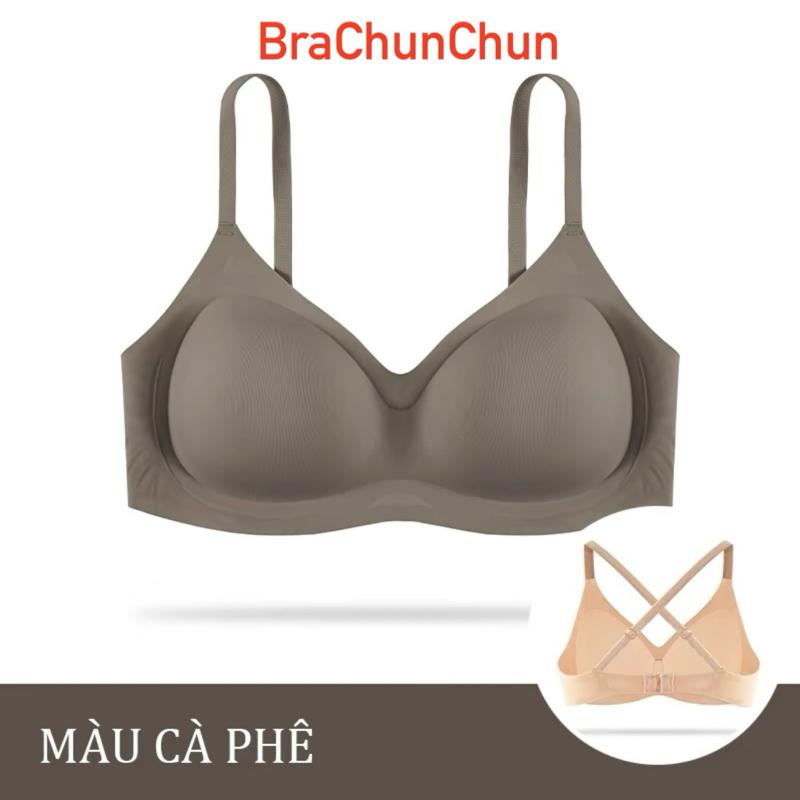 Áo lót bra su nữ đệm dày 6cm hạn chế lộ viền không đường may B08