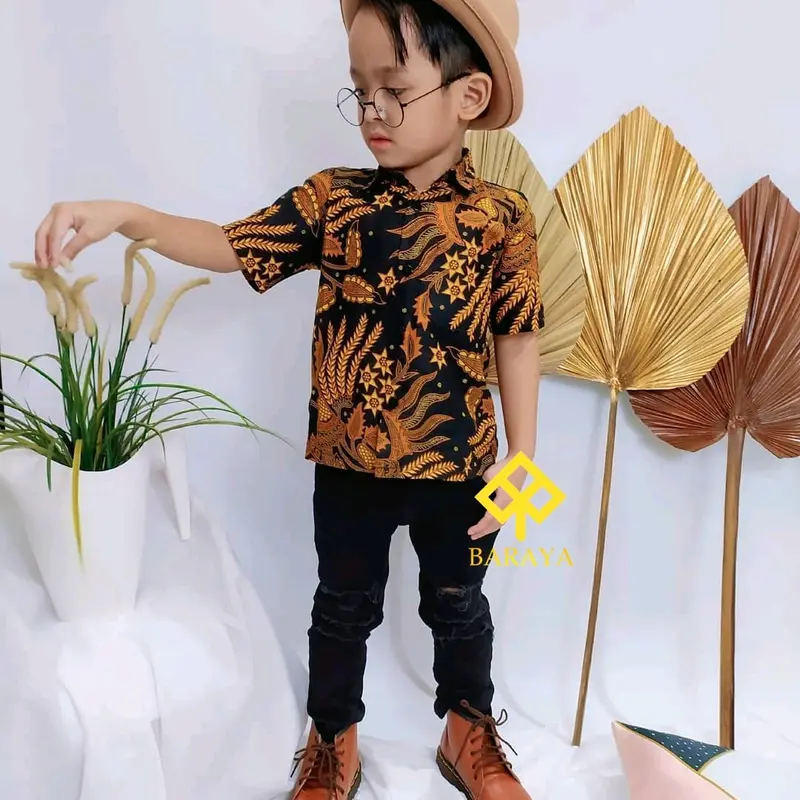 Baju Batik Anak Usia 1 sampai 12 Tahun Batik Anak Laki-laki Terbaru Katun 2