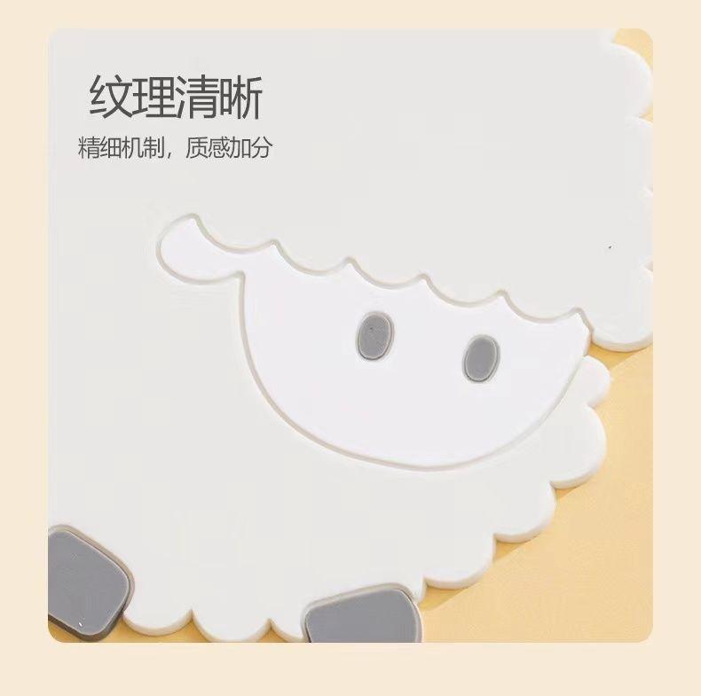 Product Introduction of Tuantuan Sheep Household Tea Cup Mat Placemat Bowl Mat Thickened Anti-scald High Temperature Resistant Food-grade Silicone Heat Insulation Mat Bowl Mat 15