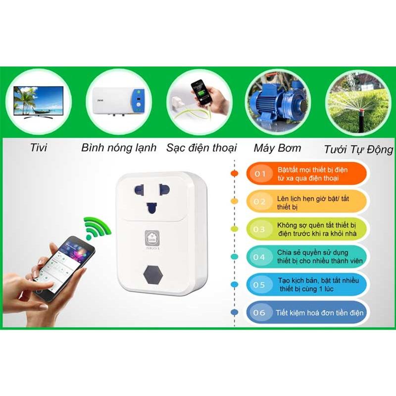Ổ cắm thông minh Hunonic SK01│Điều khiển từ xa qua điện thȯại 5