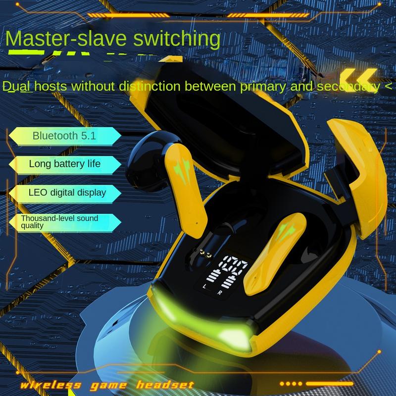 Tai Nghe Bluetooth, Ks35 Mới, Không Dây, Hai Tai, TWS, Thích Hợp Chơi Game, Cảm Ứng, Màn Hình Kỹ Thuật Số Hai Cửa, Tai Nghe Tạo Hình Xe Thể Thao R05 Earphone 3