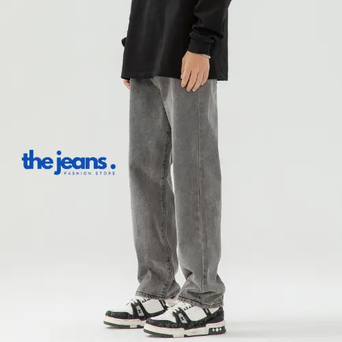 [Deal Mở Bán] Quần Jean Nam Baggy Ống Suông Chất Vải Dày Dặn 3 Màu T1 The Jeans - Thời trang nam - Chất liệu cotton Menswear Pants Có Túi 2