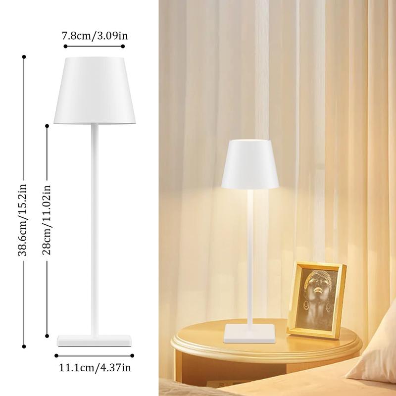 Rechargeable Desk Lamp, 3-color Touch Dimming Eye Protector LED Table Lamp, Versatile Usability Night Light For Study Side Table Mini Bed Side, Home Modern Interior 2