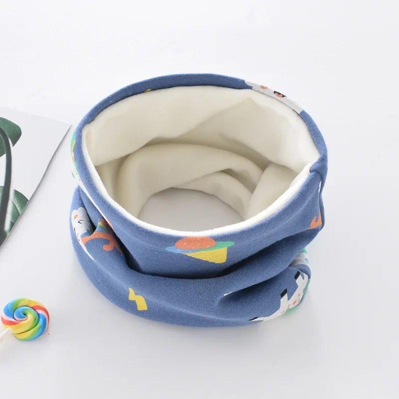 Product Introduction of Kids Winter Scarf Thickened Neckerchief For Boys Girls Neck Warmer Cute Baby Cartoon Scarf Soft Neck Collar Children's Scarves 11