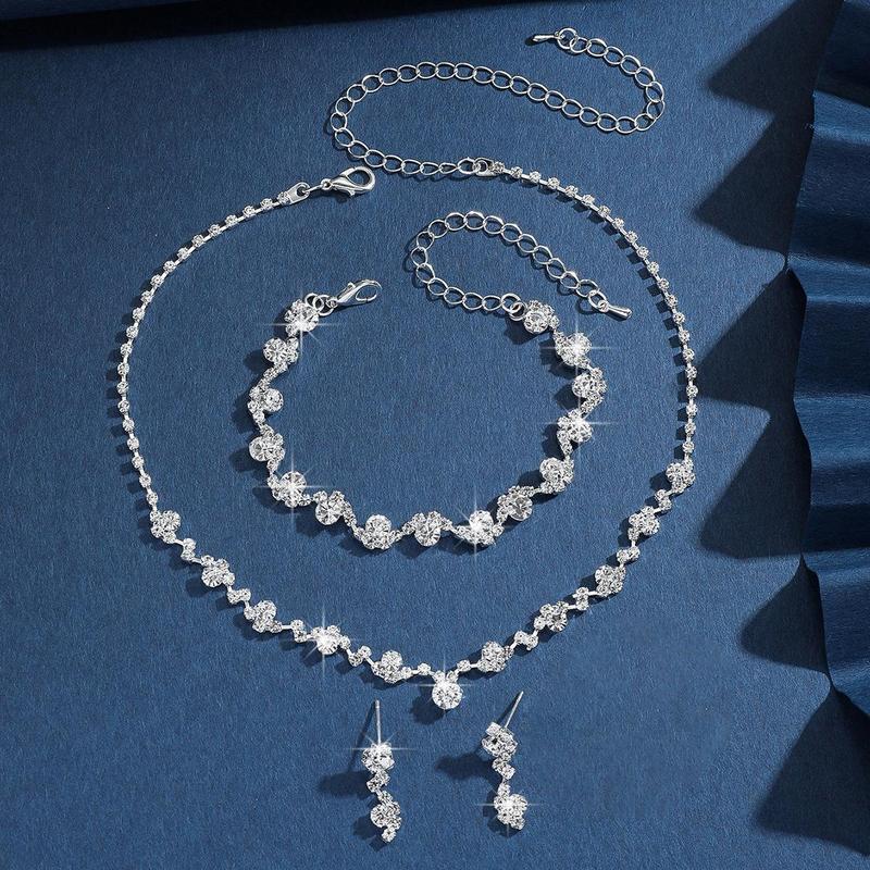  Bộ Vòng Cổ Hoa Tai Và Vòng Tay Dây Chuyền Móng Vuốt Thiết Kế Đơn Giản Và Tinh Tế Bán Chạy Dây Chuyền Xương Đòn Ba Mảnh Phụ Kiện Váy Dạ Hội 