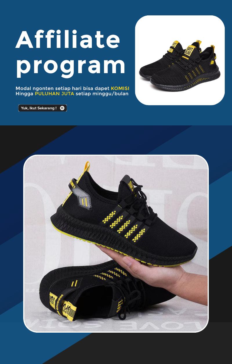 RJT Curry Black - Sepatu Sneakers Pria Casual Olahraga Shoes Running Sport Kasual Hitam