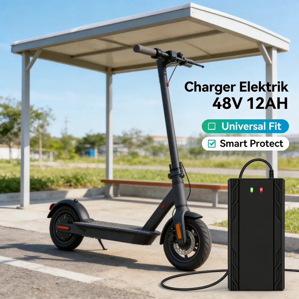 Kemampuan Pemancar Baterai 48V 12AH Universal – Sesuai untuk Motor, Scooter, E-Bike, dan Kendaraan Listrik Lainnya – Daya Tinggi, Kinerja Baik