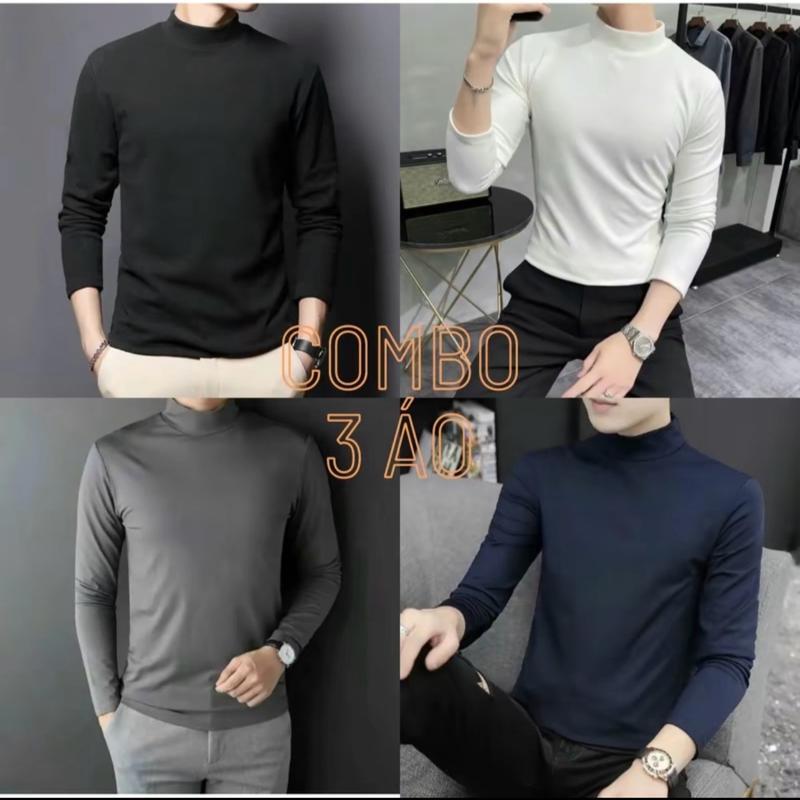Áo giữ nhiệt thu đông cổ cao 3 cm co giãn 4 chiều ấm áp trẻ trung Menswear 1