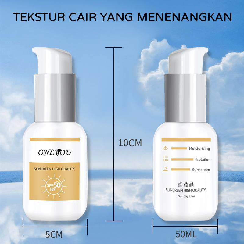 【BPOM】ONLYOU High-power sunscreen / pre-makeup milk insulating milk moisturizing / brightening sunscreen/Beli 1 Gratis 1 /COD 4