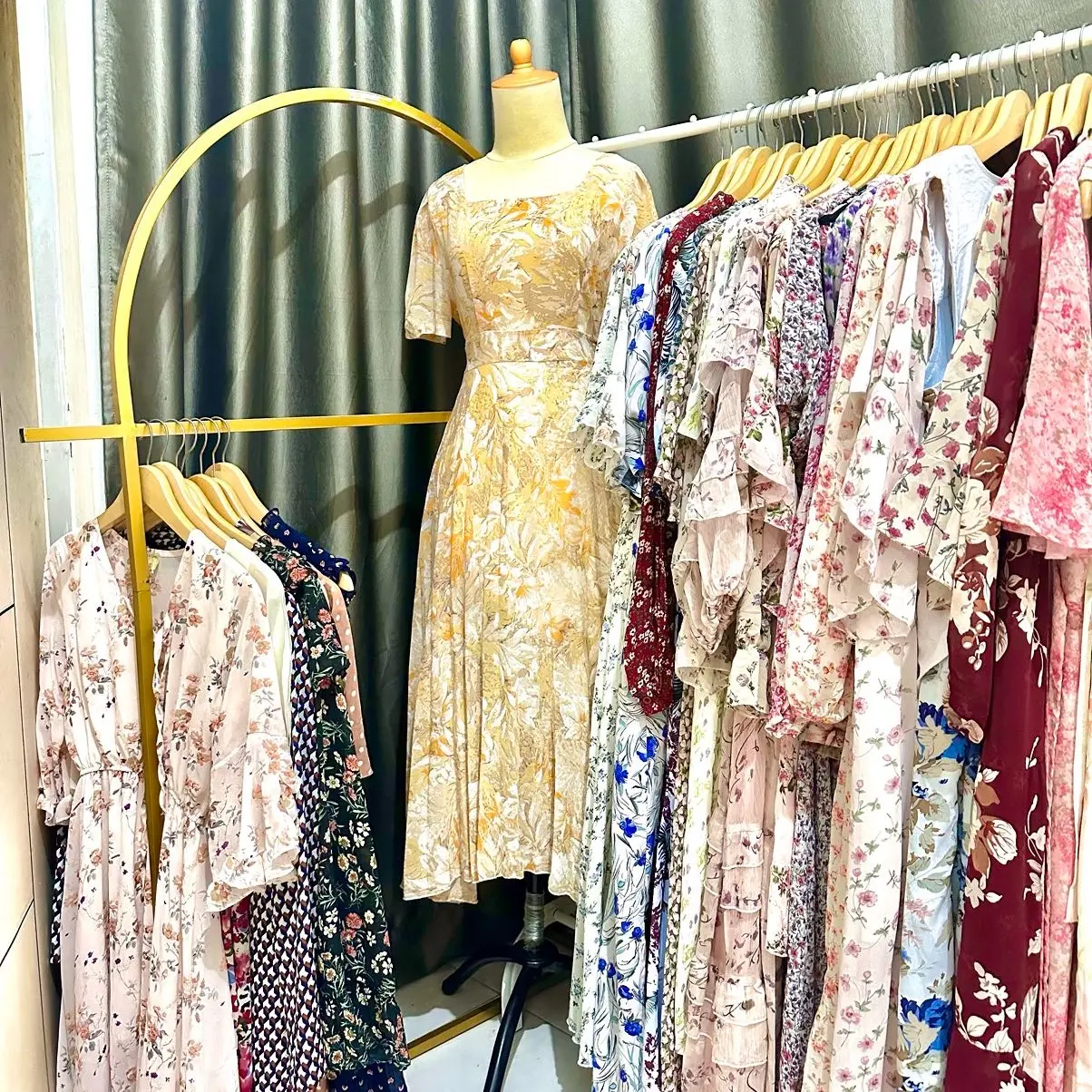 Dress vintage Wanita Baju Gaun Pesta