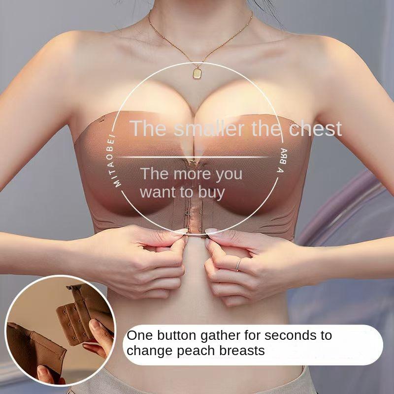 Product Introduction of Áo Ngực Gợi Cảm, LSJ, Không Dây Khóa Trước, Chống Trượt, Ngực Nhỏ Chun, Thoải Mái, Áo Ngực Dép nữ quai Kính gắn nón 9
