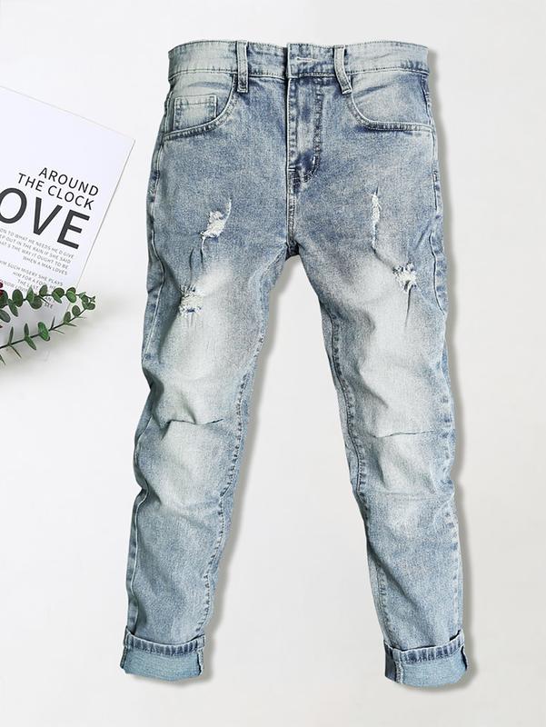 Quần Jean Nam B3STORE - Suông Trơn Hiện Đại, Dáng Đứng Chuẩn, Phong Cách Quần Rin Giá Rẻ 9