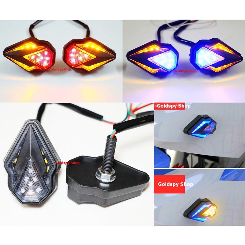 ( 1 đôi ) Đèn led xi nhan kiểu SPIRIT BEAST L23 – Led xi nhan mũi tên cho dòng xe Winner, Exciter, R15v3, Vario....