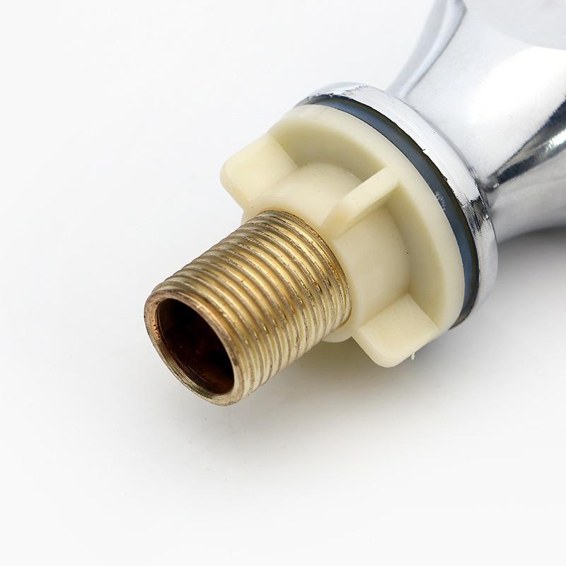 Vòi rửa chén đơn lạnh Vòi bếp bếp Bếp đơn lạnh đầy đủ đồng mạ điện Kích thước đứng Vòi xoay Big Bend Sink Tap Nhà sản xuất bán buôn 2