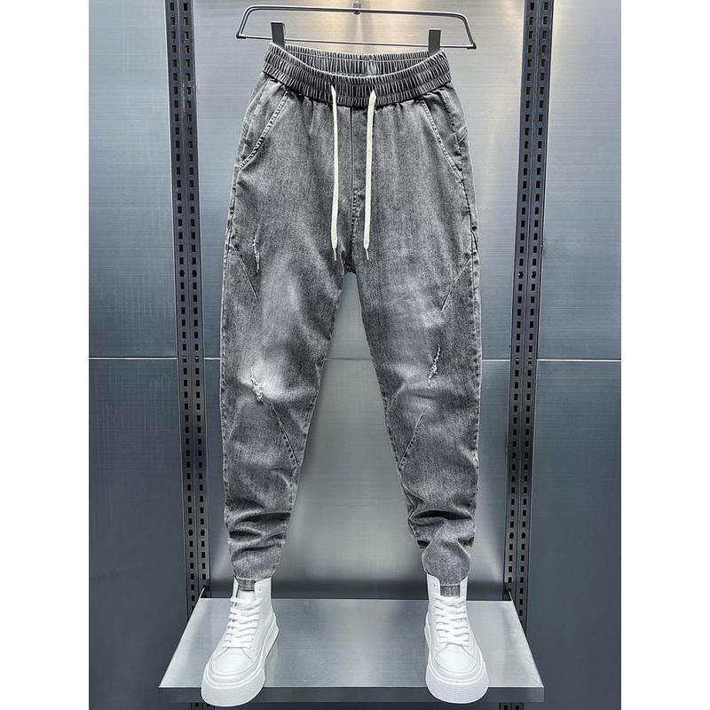 Quần Jean Nam Dáng Ôm, Phong Cách Hàn Quốc, Quần Jogger Co Giãn, Hợp Xu hướng, Thích Hợp Cho Mùa Xuân Và Mùa Thu, Dễ Phối Đồ, Giày Nam 6