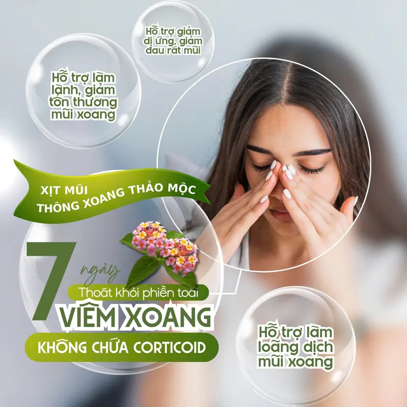 Xịt Mũi Thảo Dược 20ml Giúp - HỖ TRỢ VIÊM XOANG, VIÊM MŨI, VIÊM ĐƯỜNG HÔ HẤP 2