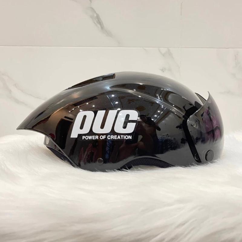 Mũ Bảo Hiểm PUC helmet đạt chuẩn đi xe máy - Kính Bấm