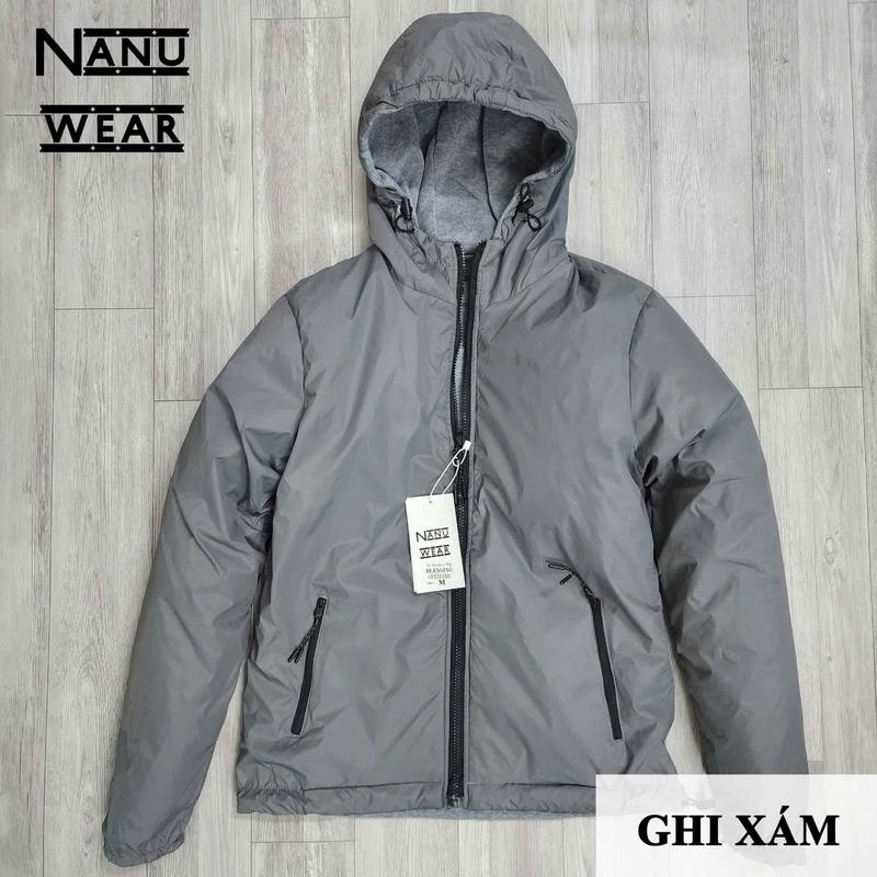 Áo parka Nam nữ  2 mặt gió nỉ dày ấm chống nước, chống lạnh cản bụi