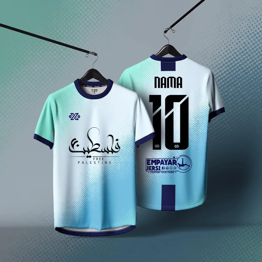 2025 Summer .Jersey Design baju lelaki - Football soccer jersey jersey Tshirt Futsal  Breathable and quick drying Unisex Sportswear  Free customized number and name Round neck No. 10 blue jersey