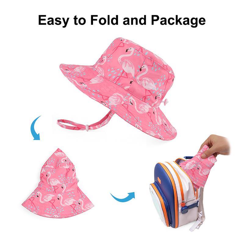 Product Introduction of Mũ Bucket Cho Trẻ Em, Bé Trai Và Bé Gái, In Hình Khủng Long / Hồng Hạc, Rộng Vành, Thích Hợp Cho Mùa Xuân Và Mùa Hè, Có Dây Đeo Tai Thú, Chống Nắng, Mũ Lưu Vực 22