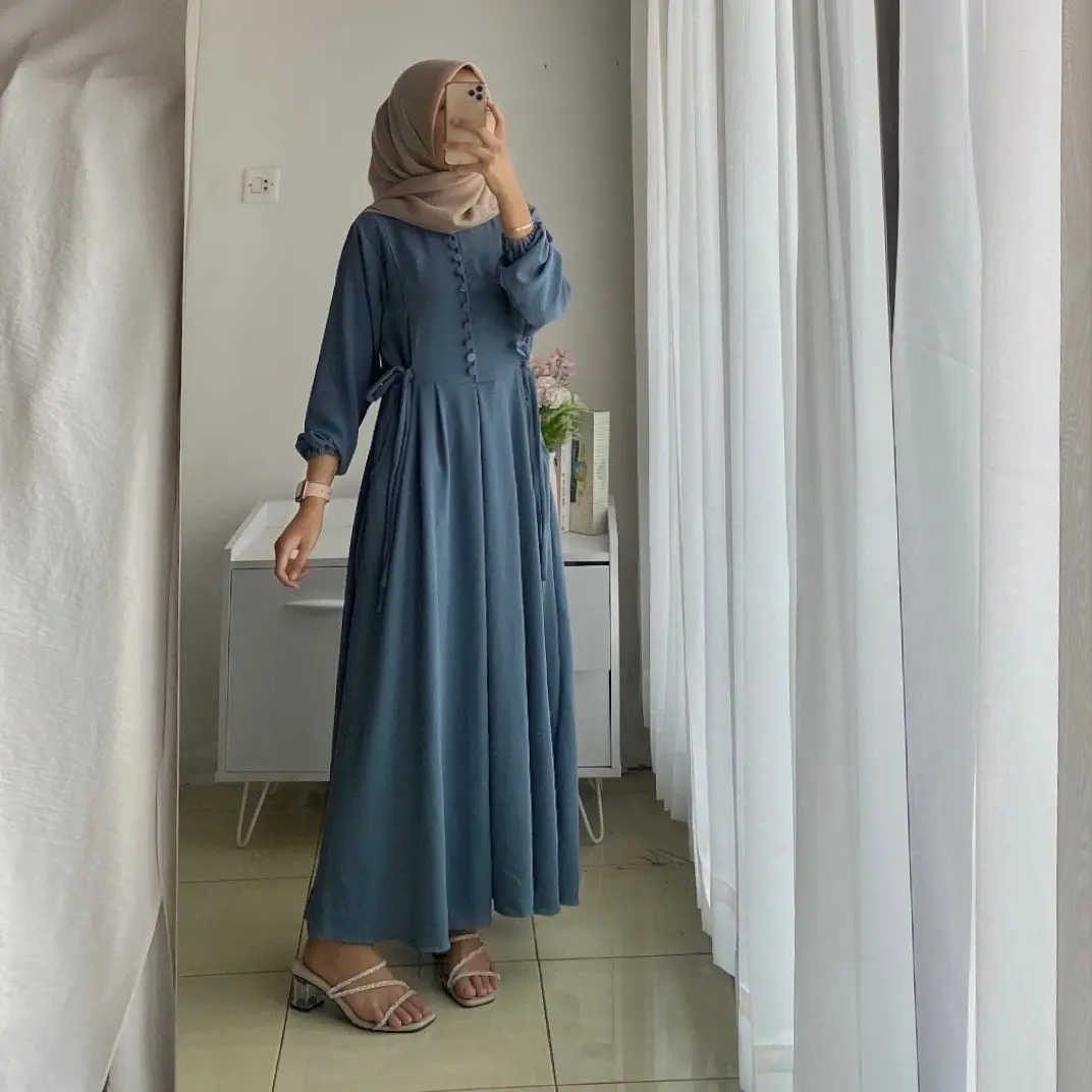 Nadzira Dress Crincle Airflow / Gamis Crincle Wanita