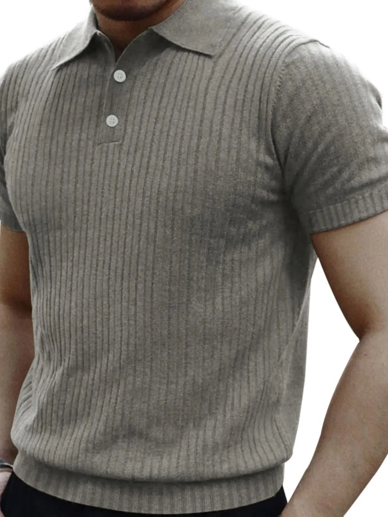 Men's Regular Fit Solid Color   Polo Shirt, Casual Breathable Comfortable Short Sleeve Collared Top for Summer, Fashion Men's Clothes for Daily Wear