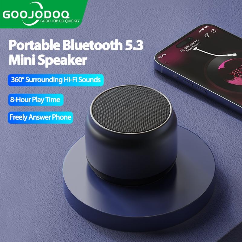 GOOJODOQ Loa Bluetooth không dây Bluetooth 5.3 Mini Loa 360 Chất lượng âm thanh vượt trội cho điện thoại máy tính Củ Loa Nghe Nhạc