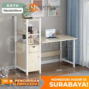 Homedoki Meja Komputer Minimalis/Meja belajar/Meja kerja/ Meja Gaming/Meja Kantor