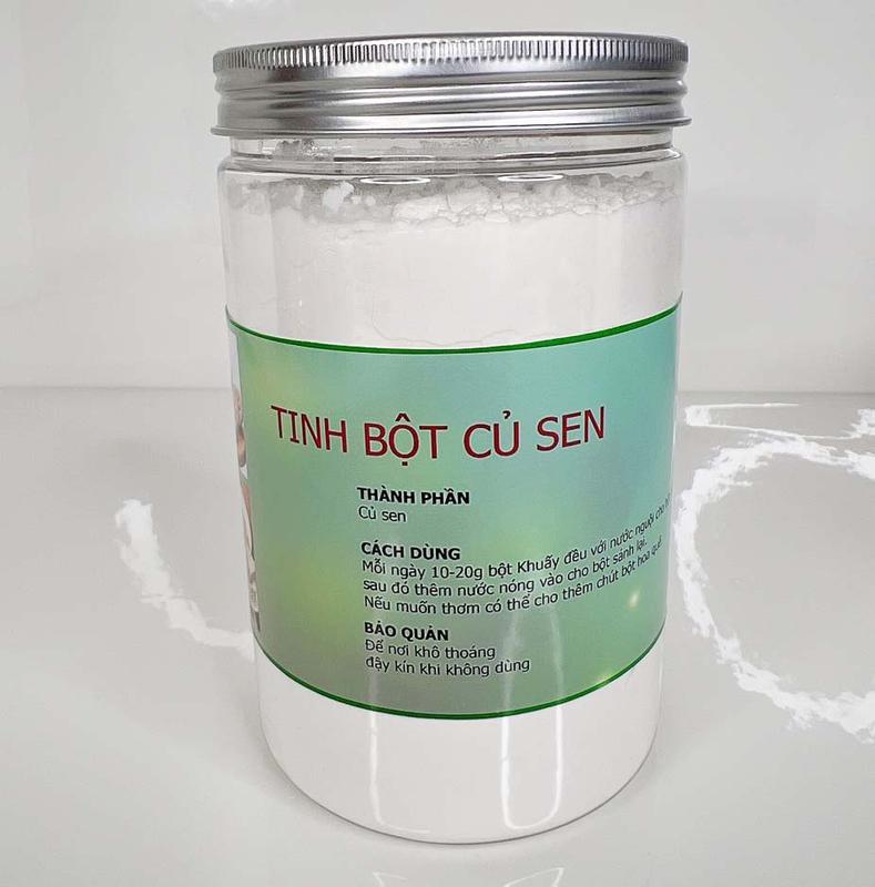 Tinh bột củ sen Hủ 500gr - Giúp khai vị, giàu sắt, canxi, kali và thực vật