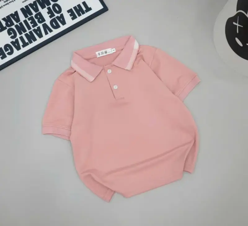Áo thun Polo cho bé trai bé gái chất liệu cotton thoáng mát thấm hút mồ hôi size 12 - 35kg 5