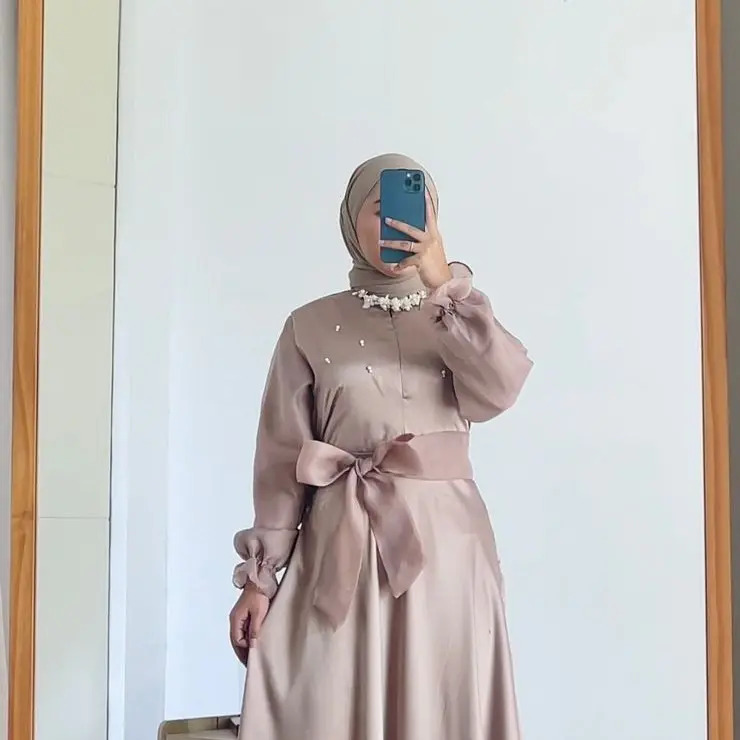 Saqila Dress | dress satin organza busui friendly