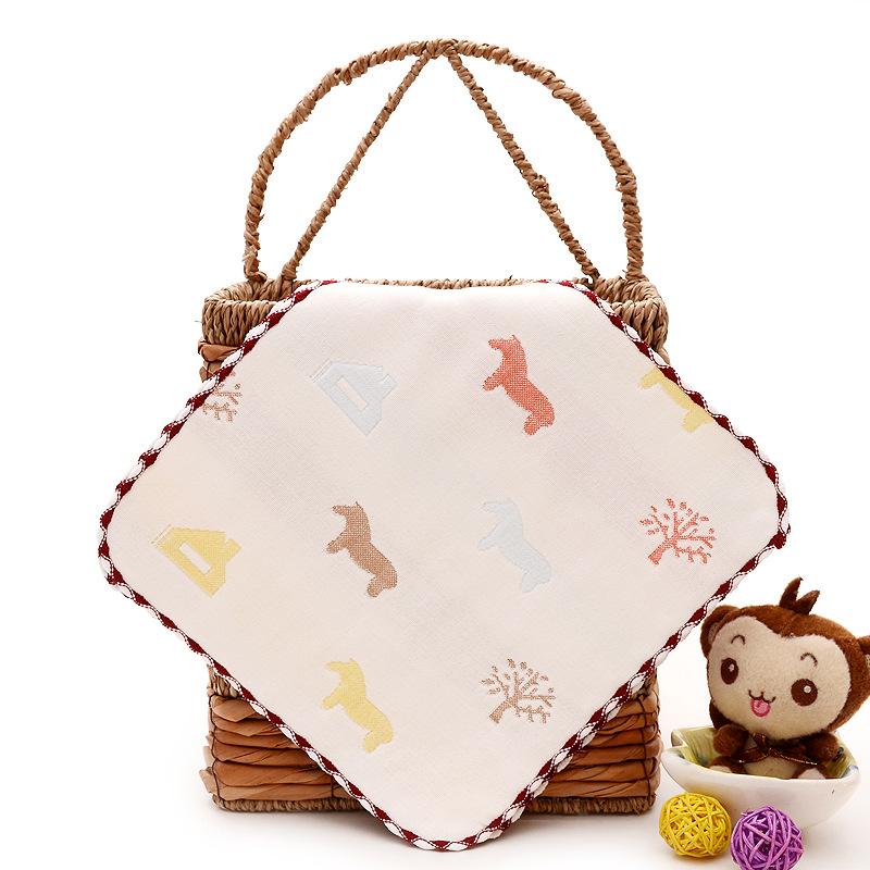 Product Introduction of Combo 5 khăn mặt trẻ em 6 lớp 100% Cotton 25x25 cm Gia Dụng Thông Minh khăn xô trẻ sơ sinh bông 100% thấm hút nước tốt mềm mại thân thiện với da mau khô kháng khuẩn không tẩy trắng màu sắc hình ngẫu nhiên 10