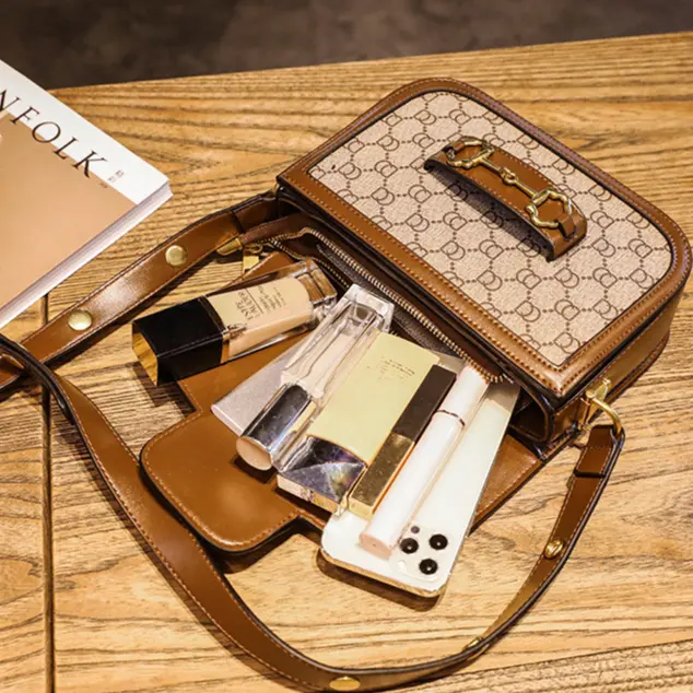 Túi xách nữ công sở ,túi đeo chéo nữ da cao cấp thời trang kẹp nách đi tiệc đi chơi Bag Kem 3