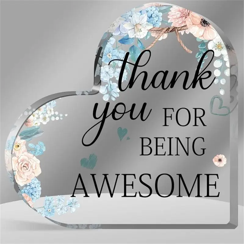 Creative Puzzle Design Desktop Ornament, 1 Count Acrylic Ornament for Bestie Sister, Room Decor, Home Decor Supplies, Home Decor Ideas 6