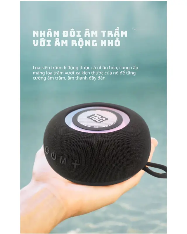 Loa Bluetooth TG411 20W mạnh mẽ, thiết kế thời trang, kết nối đa dạng Củ Loa Nghe Nhạc 0