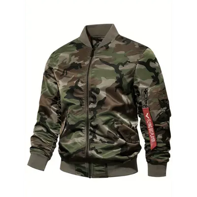 BEVIS Camo MA-1 flight jacket