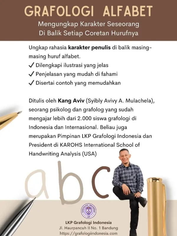 Buku Grafologi Alfabet BONUS Buku Grafologi Angka 2