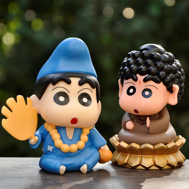 [ Sẵn hàng ] Mô hình Shin hóa trang cương thi, tế công, phật tổ như lai cao 10.5cm bọc túi OPP