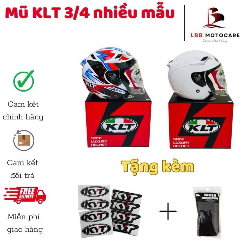 Mũ bảo hiểm 3/4 K-L-T 2 kính nhiều mẫu - bảo hành 12 tháng - hàng chính hãng