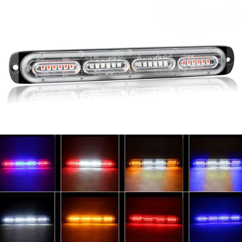 24LED Car Emergency Strobe Lights Hazard Warning Beacon Lights Car Flashing Lights Side Lamp 12V-24V 0