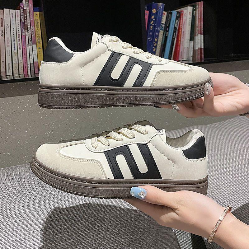 Product Introduction of Spring and Autumn Popular Sports Board Shoes Fashionable All-Matching Retro White Shoes German Training Shoes Casual Cortez Women's Shoes 10