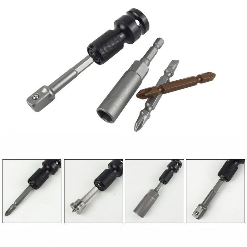 Product Introduction of 1/2 to 1/4 Impact Driver Adapter, Multifunctional Conversion Head Extension Rod, Universal Impact Driver Adapter for Electric Hand Wrench, Drill 6