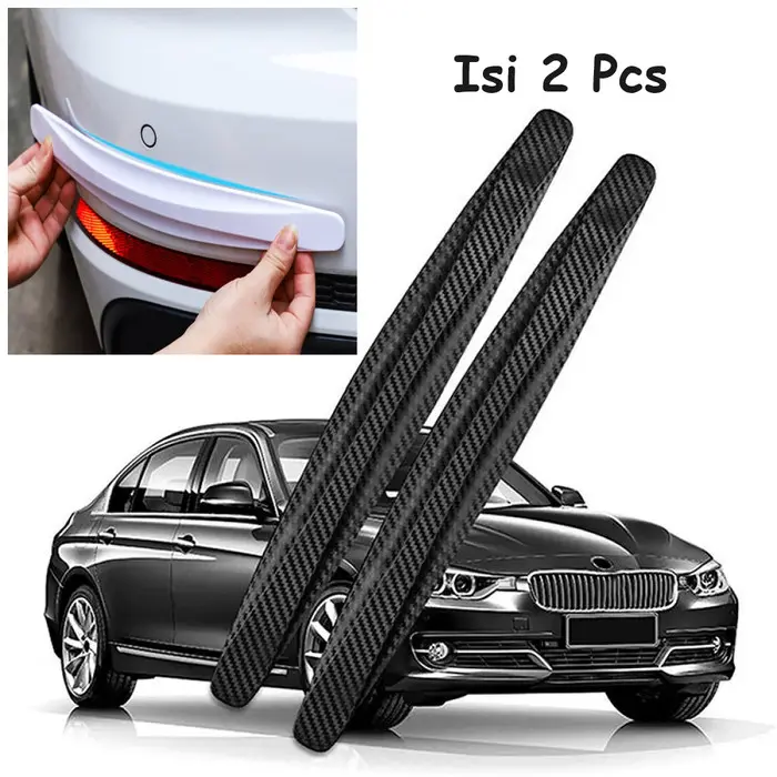 Stiker Karet Pelindung Body Bemper Bumper Guard Mobil Universal Isi 2 Car 0