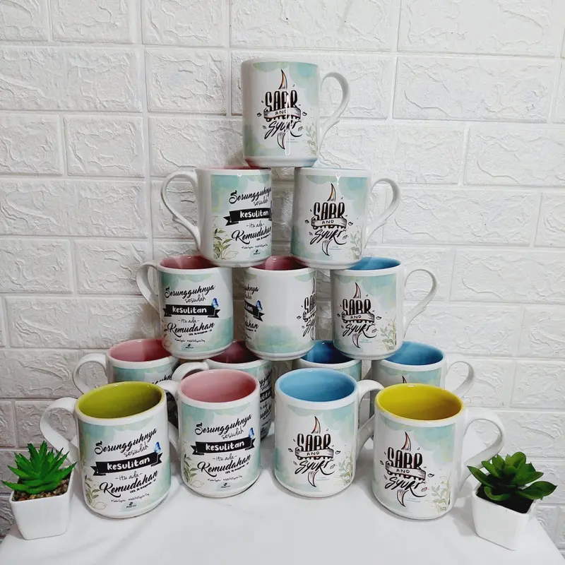 Mug Warna (Free Custom Nama, Desain, & Quotes) 0