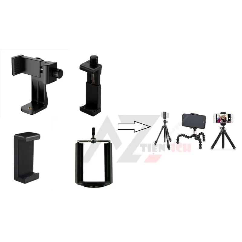Kẹp gắn điện thoại dùng cho chân Tripod tiện lợi
