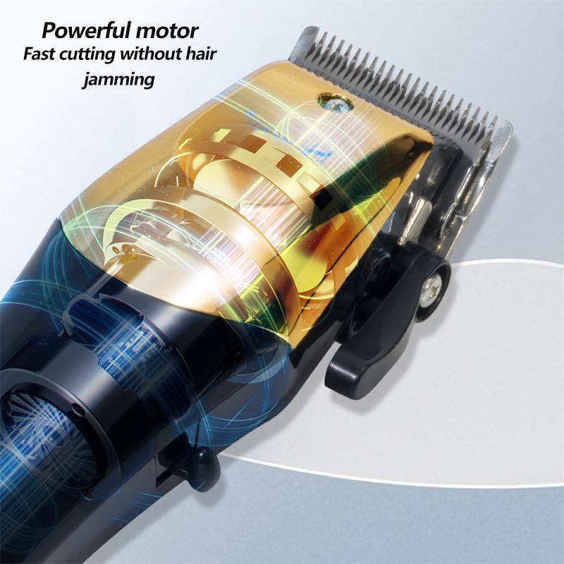 Electric Hair Clipper Set, 2 Counts Rechargeable Hair Clipper, Professional Hair Trimmer for Men, Hair Clipper Set with Comb Heads, Great for Men Stylists Barber Barbershop Salon Home Use 6