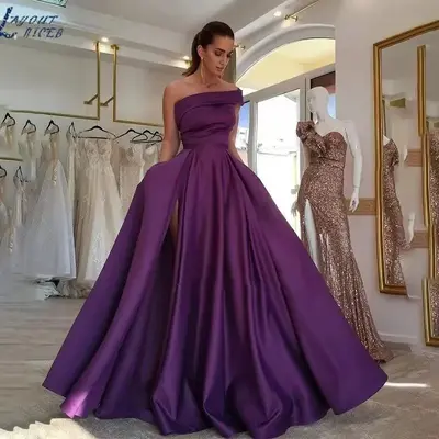 Selected Purple Maxi Dress Prom Fluffy TikTok Shop