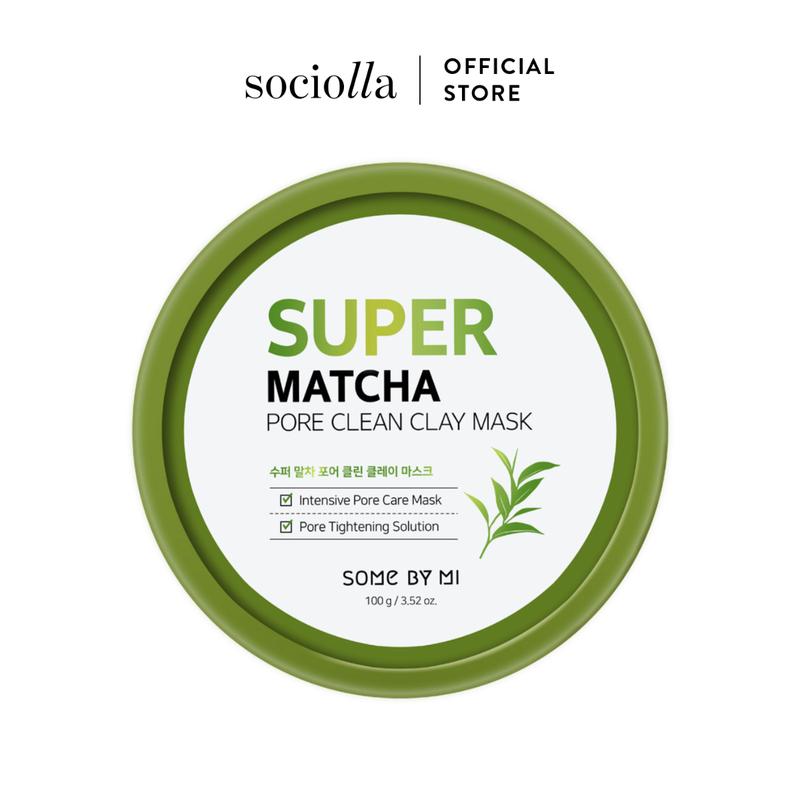 Mặt Nạ Đất Sét & Trà Xanh Some By Mi Super Matcha Pore Clay Mask 100gr