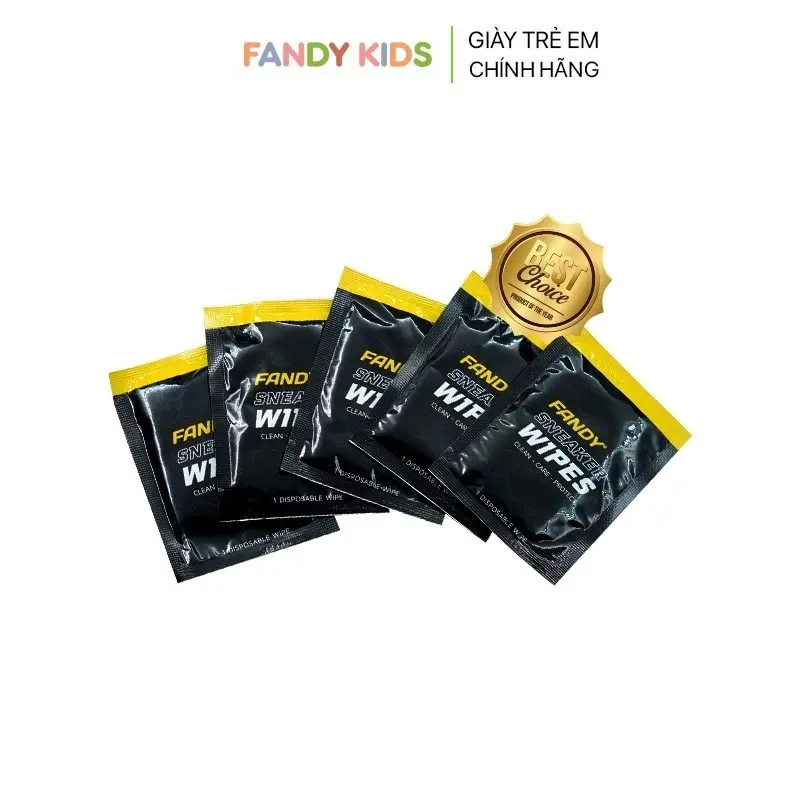 Khăn Lau Giày Siêu Sạch Cho Bé FANDY KIDS WIPER Vệ Sinh Giày Sneaker An Toàn Nhanh Chóng