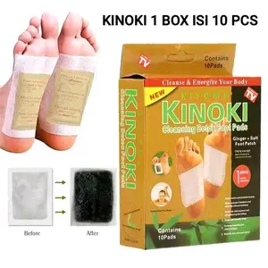 Masker Tangan & Kaki Detox Kinoki Gold Foot Patch Koyo 1 Box isi 10 pcs